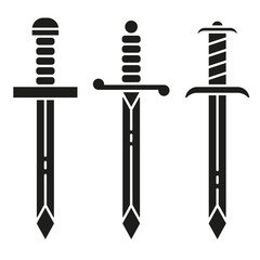 Sword Icon Symbol Set - Vector .