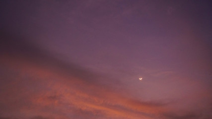 sky with clouds and sun