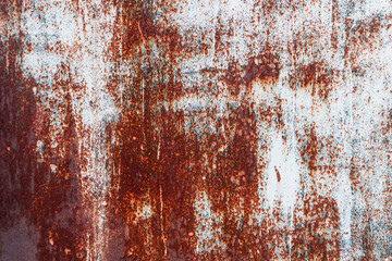 The texture of iron prone to corrosion. metal old sheet