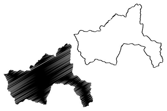 Parwan Province (Islamic Republic of Afghanistan, Provinces of Afghanistan) map vector illustration, scribble sketch Parvan map