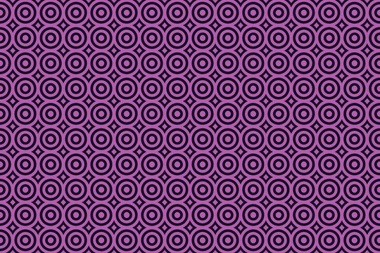 Circle Seamless Pattern On Purple Wallpaper