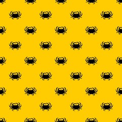 Crab pattern seamless vector repeat geometric yellow for any design