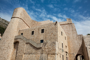 Revelin Tower at Ploce Gate on the beautiful walls of Dubrovnik