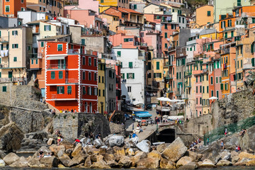 villages of the Cinque Terre, on the Ligurian coast, in Italy