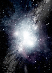 galaxy in a free space