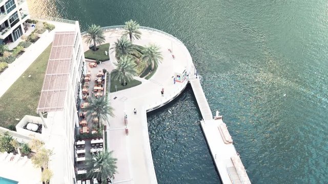 UAE/DUBAI - 20 DEZ 2018- Aerial view of Marina terrace. Dubai. UAE.