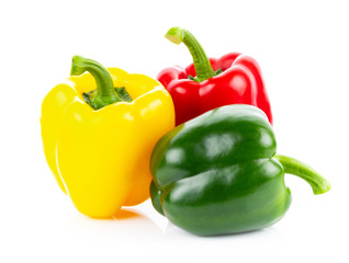 pepper on white background