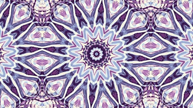 Transforming ornamental vintage mosaic art circle. Round ornate ornamental mandala pattern. Seamless loop footage.