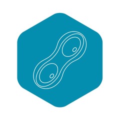 Soy pod icon. Outline illustration of soy pod vector icon for web