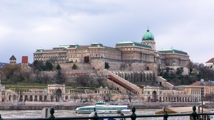 Budapest skyline with Buda Castle in the background