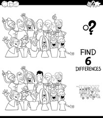 differences color book with people group