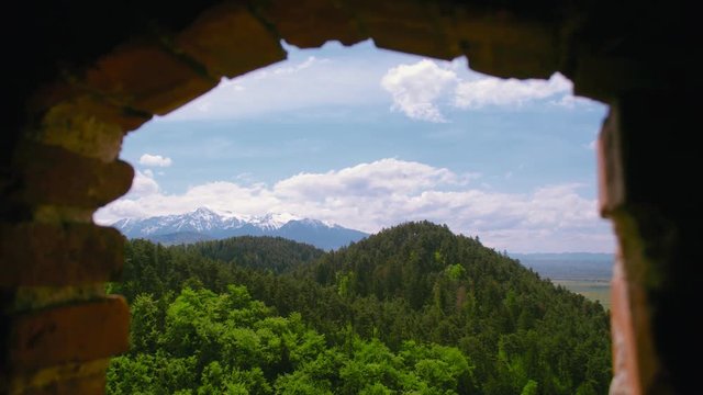 A secret door to adventure in the mountains
