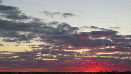 Fototapeta na wymiar Beautiful sunset view