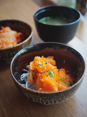 Japanese food : Shushi on the dish