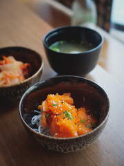 Japanese food : Shushi on the dish