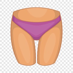 Thigh icon. Cartoon illustration of thigh vector icon for web design