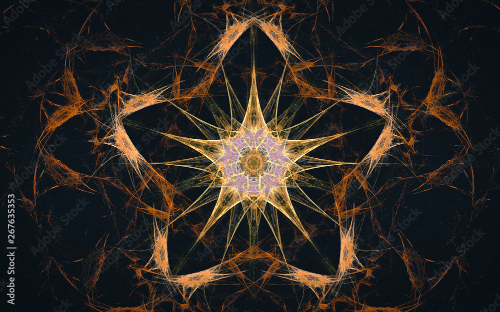 Fototapete digital generated image in the form of abstract geometric shapes of various shades and colors for us