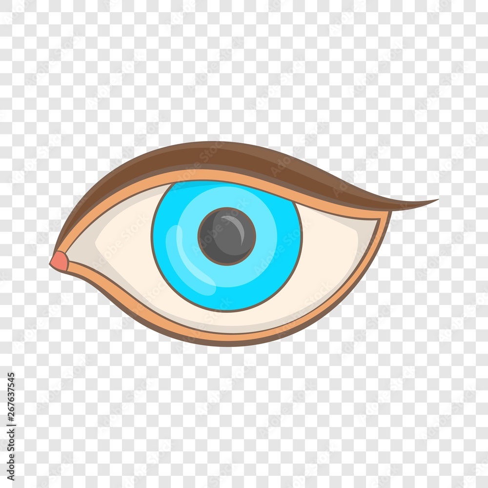 Wall mural eye icon. cartoon illustration of eye vector icon for web design - Wall murals