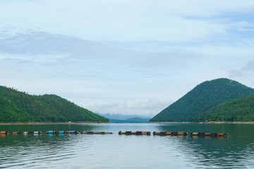 beautiful lake river water mountain landscape scene