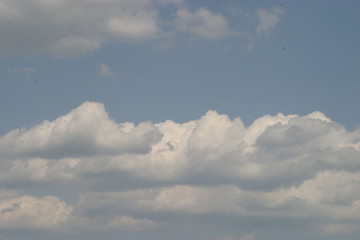 blue sky with white clouds