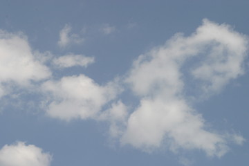 blue sky with white clouds