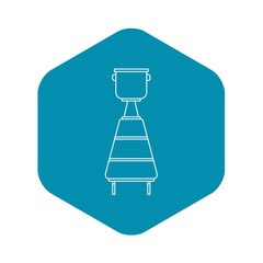 Wine container icon. Outline illustration of wine container vector icon for web