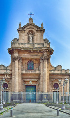 Fototapeta na wymiar Catania - Basilica Maria Santissima dell'Elemosina 