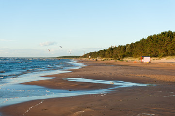 Beach view at the balticsea