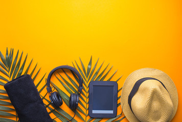 set for man on vacation