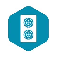 Fish roll icon. Simple illustration of fish roll vector icon for web