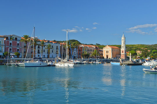 The town of Scario in southern Italy