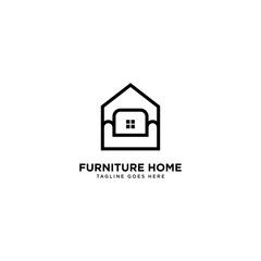 Fototapeta premium Furniture Home Logo Design Vector