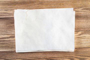 Artist workplace with sheet of paper