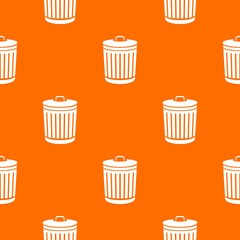 Bucket with cap pattern vector orange for any web design best
