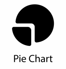 Pie chart glyph icon design
