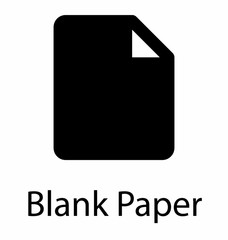 Glyph icon of paper