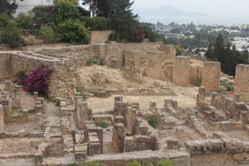 Carthage ancient city museum in the state of Tunisia