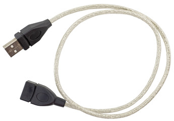 USB Cable Plug isolated on White