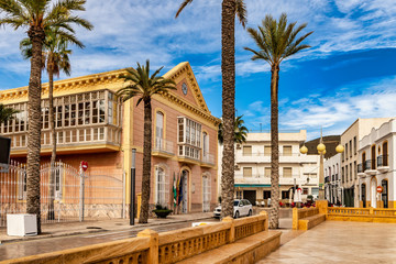 Cityscape of Carboneras, on the Mediterranean coast of Almeria, Spain.