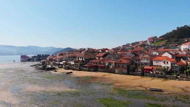 the fishing village of Combarro in Galicia Spain