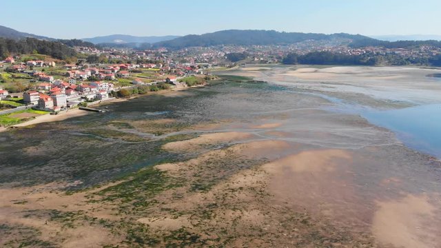 the fishing village of Combarro in Galicia Spain