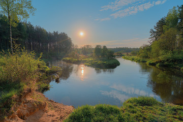 Fototapeta na wymiar Rzeka Rawka