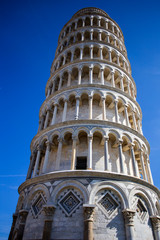 Pisa leaning tower in Pisa, Italy. 