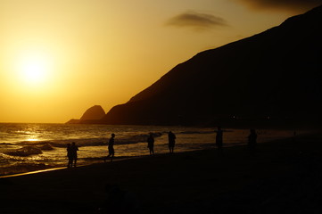 Bucht strand meschen