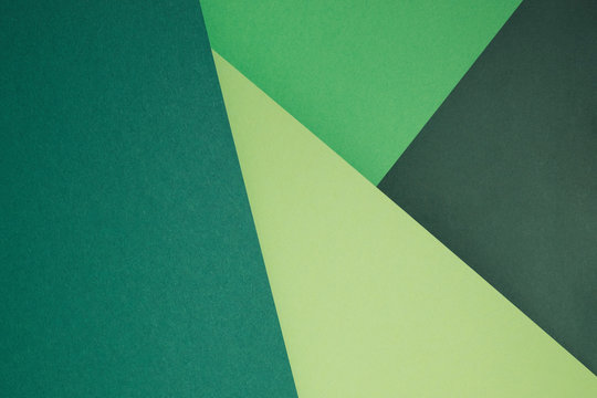 Green set of paper as an abstract background