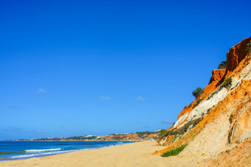 Fototapeta na wymiar Falésia beach albufeira in Algarve Portugal