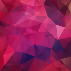 Abstract background consisting of pink, purple triangles. Geometric design for business presentations or web template banner flyer. Vector illustration