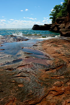 Apostle Islands In Northern Wisconsin On Lake Superior