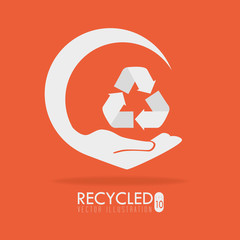 Ecology design, vector illustration.