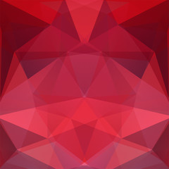 Abstract red mosaic background. Triangle geometric background. Design elements. Vector illustration